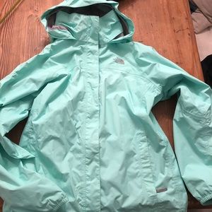 North Face rain coat